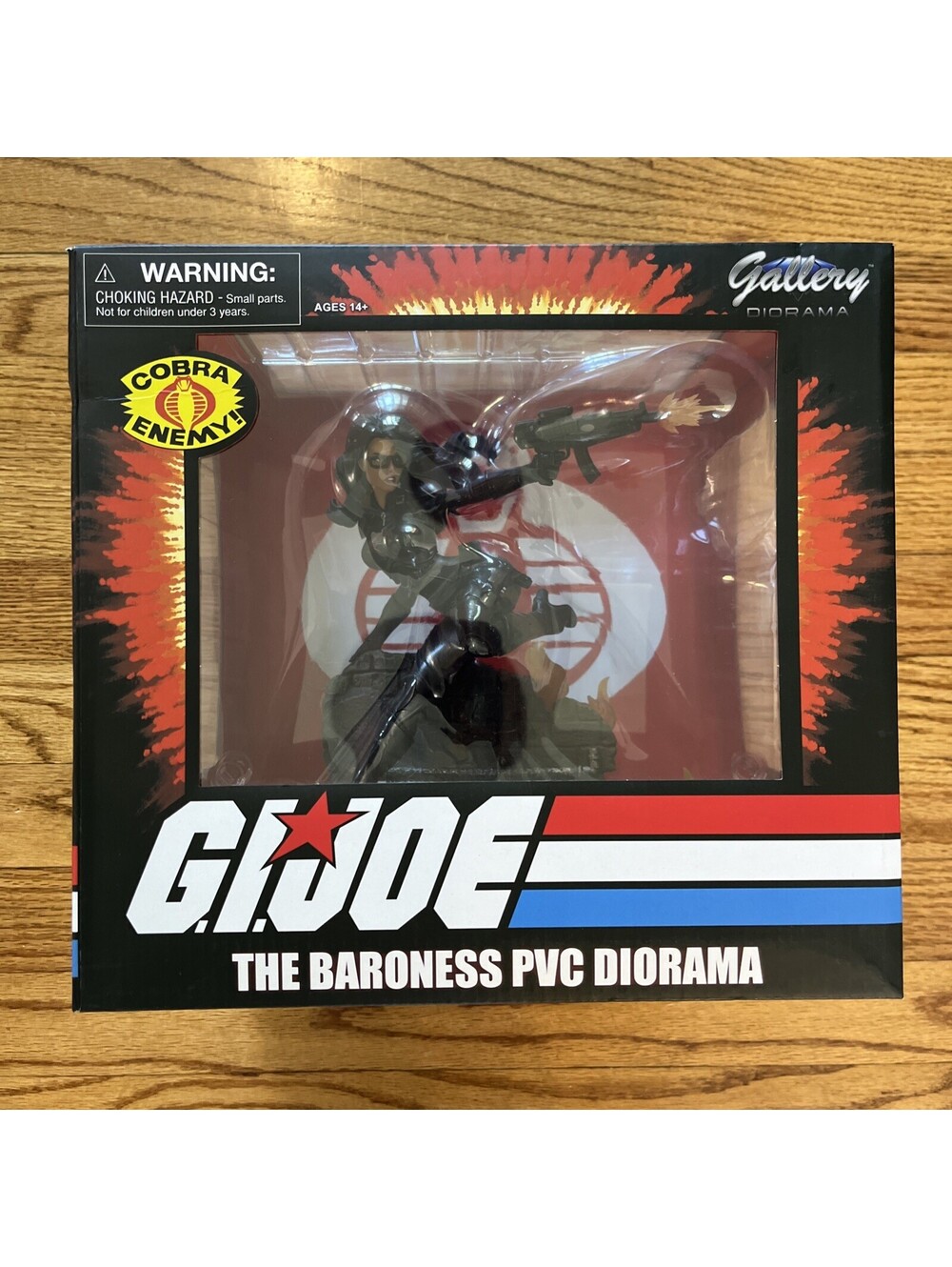 Diamond Select Toys Boxed GI Joe Gallery Baroness PVC Diorama Statue Black - New
